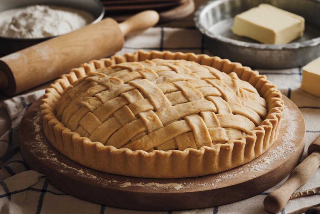 Flaky golden pie crust made from Betty Crocker's classic recipe.